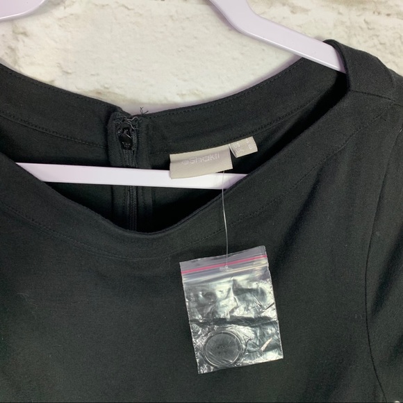 EShakti Black Large Button Front Pocket Dress NWOT - Picture 5 of 11